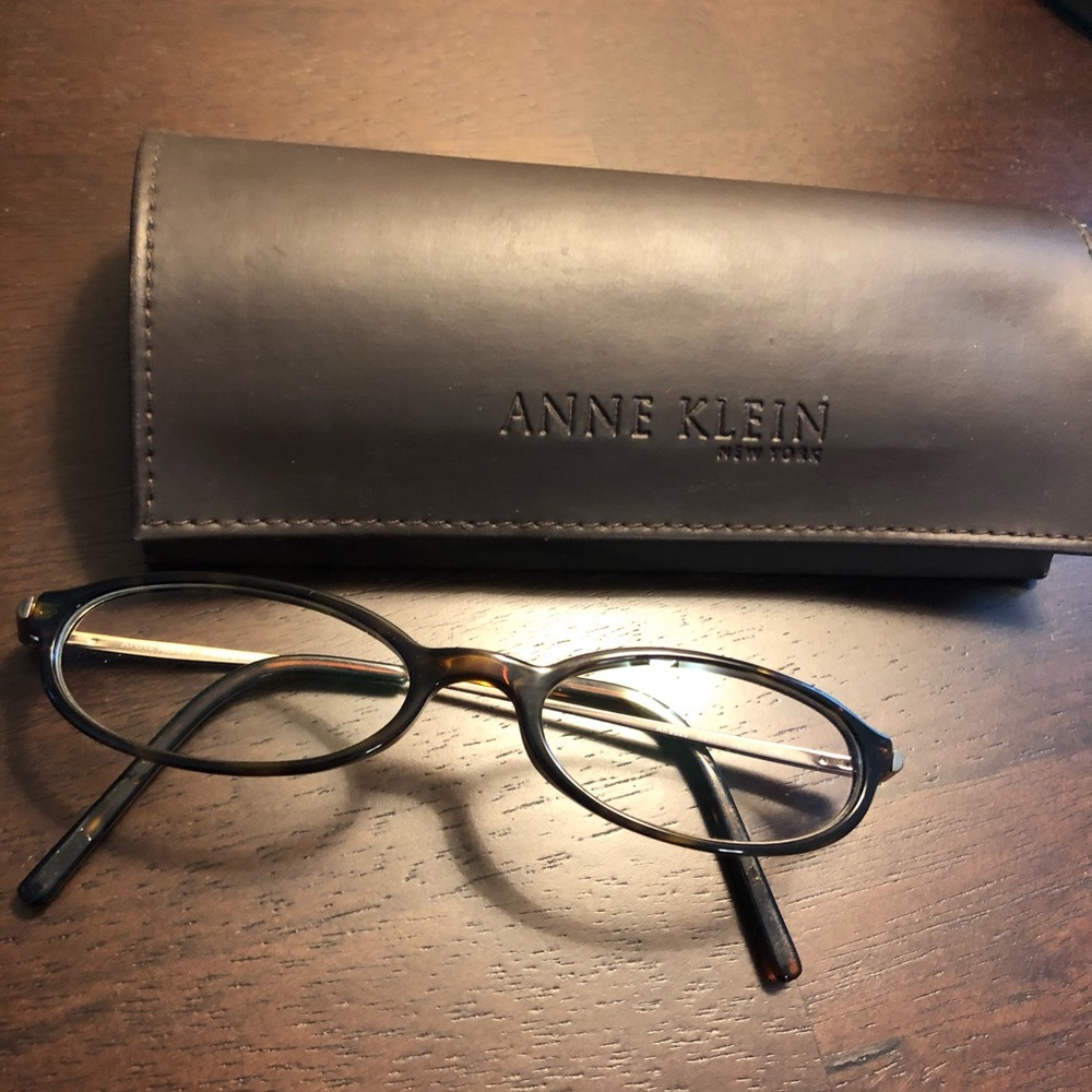 Ann Klein tortoise shell frames and case